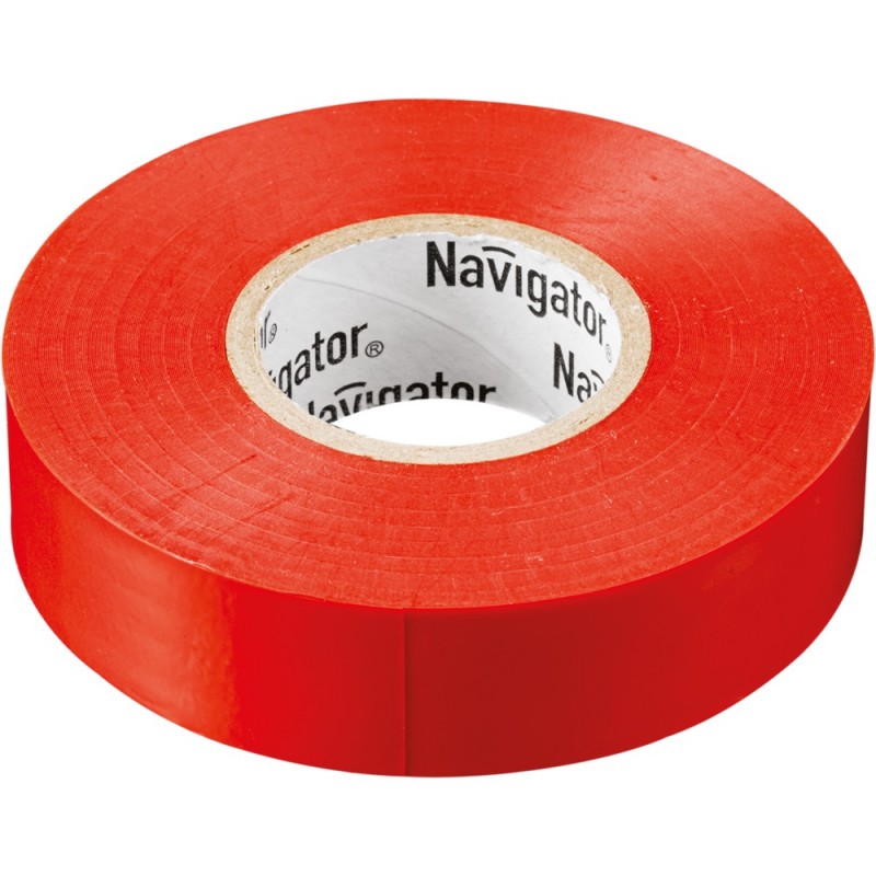 Изолента ПВХ 71678, 150 мкм/1.5 см/20 м, красная, Navigator - (2077701670)