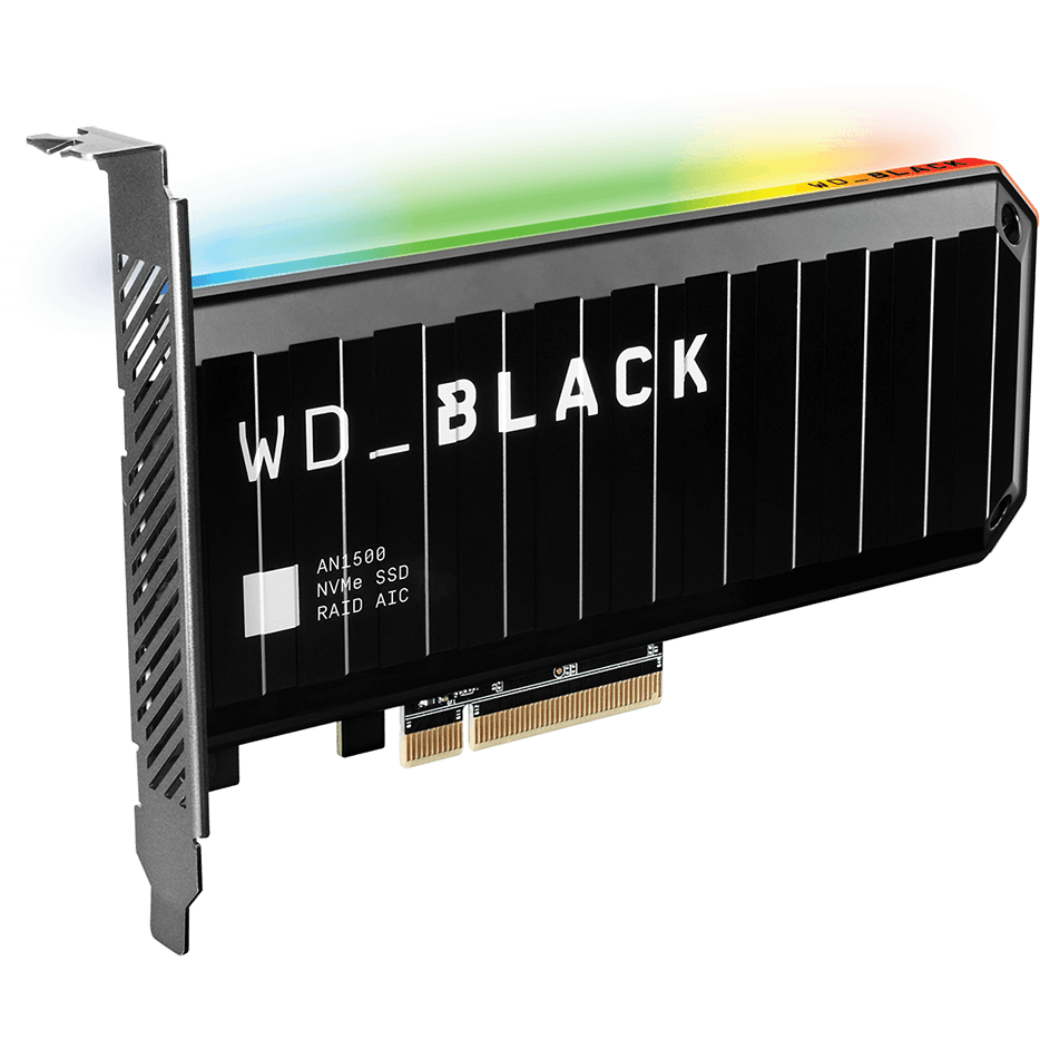 

Твердотельный накопитель (SSD) Western Digital 4Tb WD BLACK AN1500, PCI-E AIC (add-in-card), PCI-E, NVMe (WDS400T1X0L)