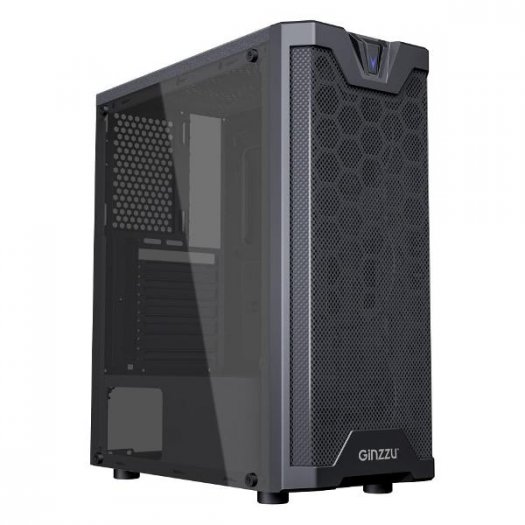 Корпус Ginzzu SL180, ATX, Midi-Tower, USB 3.0, черный, без БП