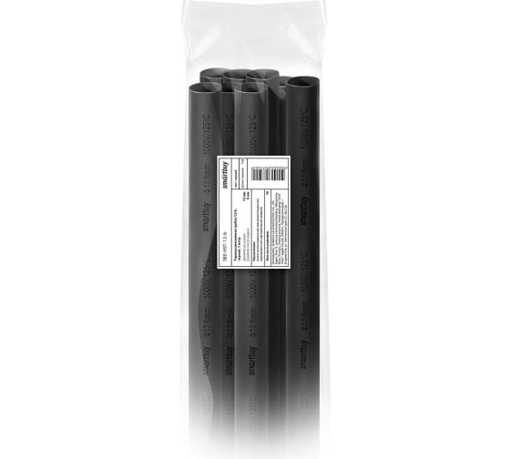 

Термоусаживаемая трубка ТУТ Smartbuy SBE-HST-12-b, 12мм/6мм, 1шт. x 1м, черный, - (SBE-HST-12-b), SBE-HST-12-b