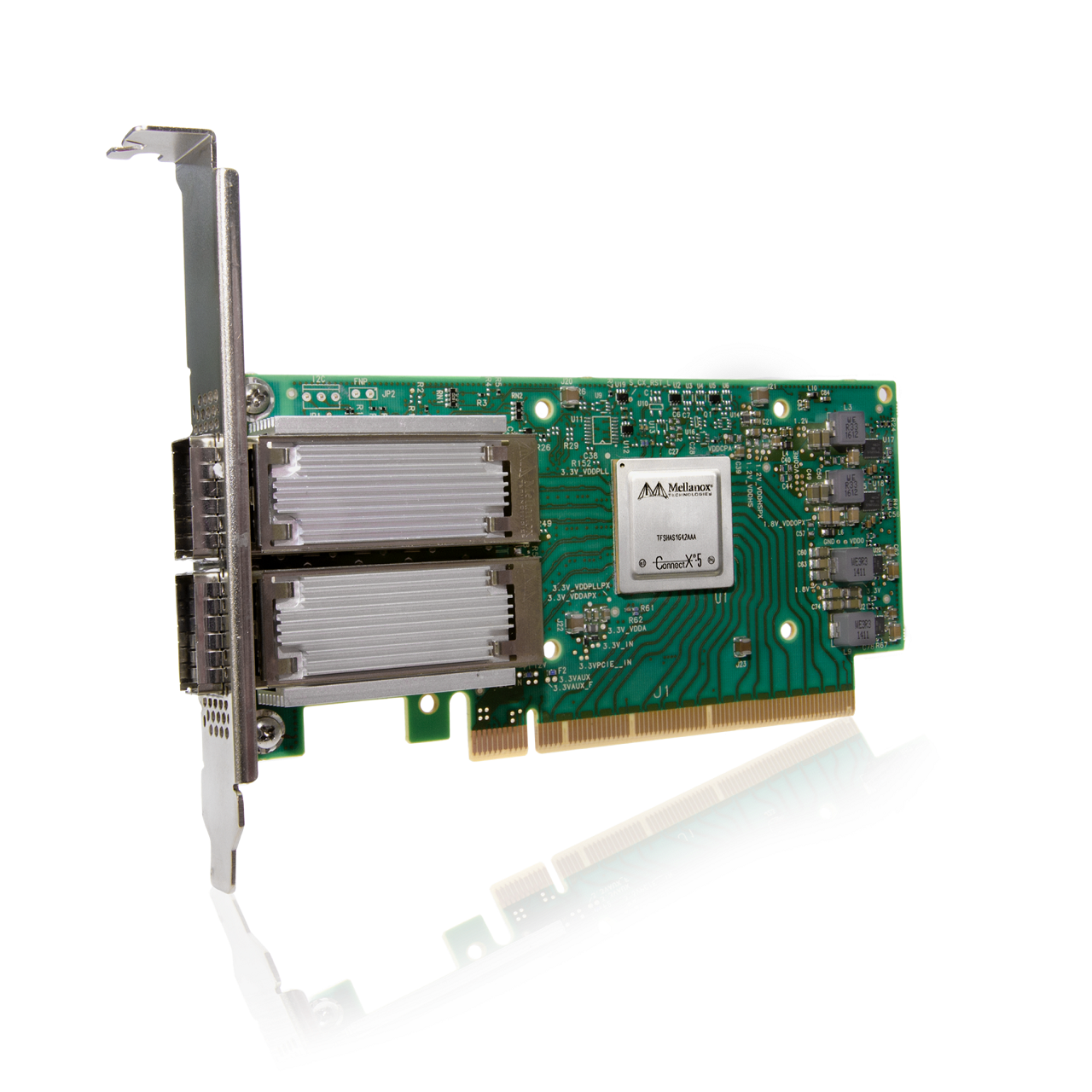 Сетевая карта InfiniBand NVIDIA ConnectX-5 VPI, 2xQSFP28, 100 Гб/с