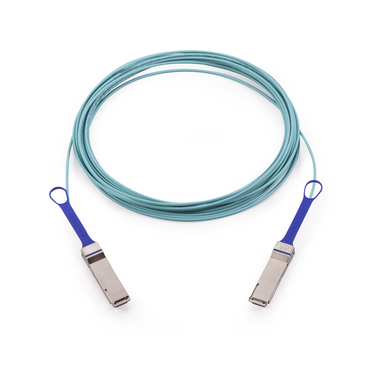 

Кабель AOC (Active Optical Cable) NVIDIA MFA1A00, QSFP28-QSFP28, 100 Гбит/с, 3м, бирюзовый (MFA1A00-C003), MFA1A00