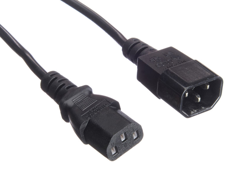 

Кабель питания IEC-320-C13-IEC-320-C14, 10A, 220В, 1.8м, черный Netko (52203)