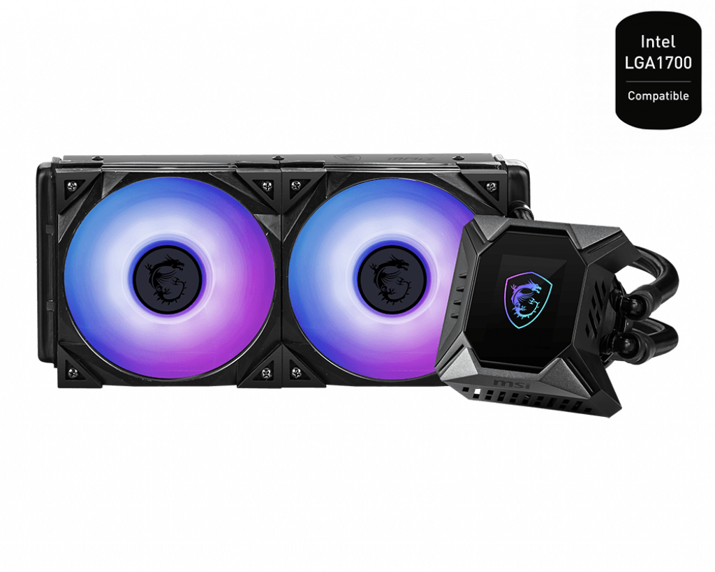 

Жидкостное охлаждение MSI MPG CORELIQUID K240 V2 для Socket 115x/2066/2011/2011-3/1356/1366/1200/Socket 1700/AM4/AM3/AM3+/FM1/AM2+, 2x120мм, ARGB, MPG CORELIQUID K240 V2
