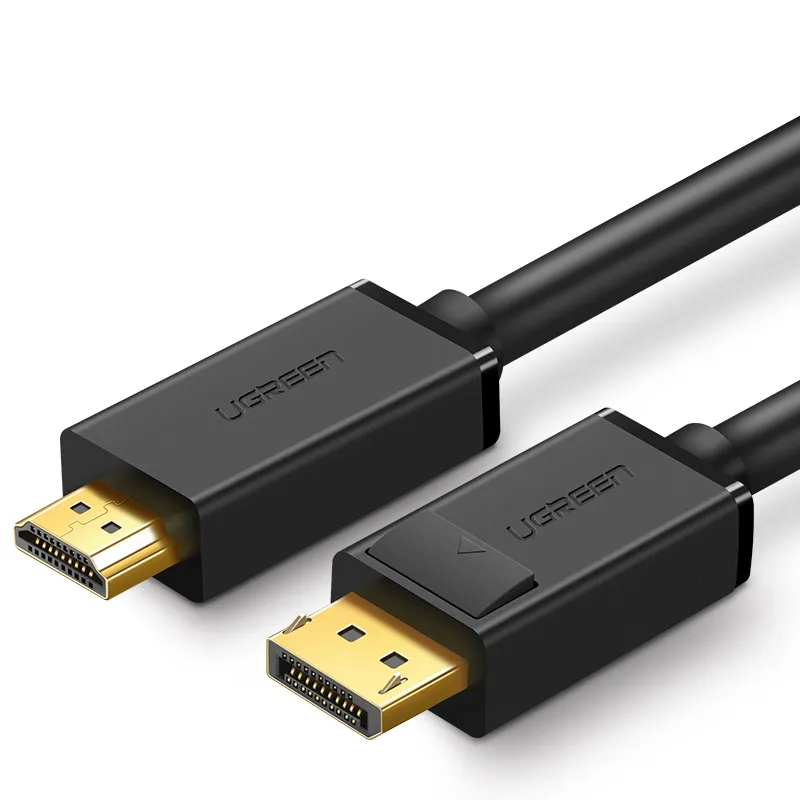 

Кабель DisplayPort(20M)-HDMI(19M) 4K, экранированный, 2 м, черный UGREEN DP101 (10202), DP101