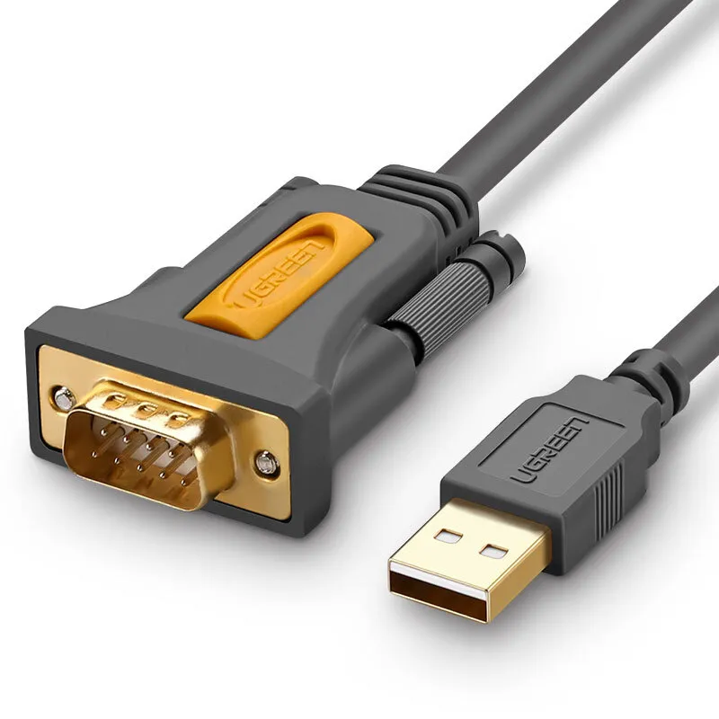 

Кабель-переходник (адаптер) USB(Am)-COM(9m), экранированный, 1 м, черный, UGREEN CR104 (20210), CR104