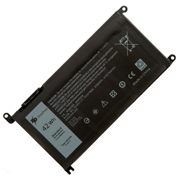 Аккумуляторная батарея ZeepDeep 0WDX0R для Dell Inspiron 15-5538, 15-5570, Vostro 15-5568, 13MF PRO-D1508TS, 13MF PRO-D1708TS, Inspiron 13 7368, 14-5488, 14-7460, Vostro 15-3583-D1525S , 11.4V, 3500mAh, черный, 42Wh (874775)