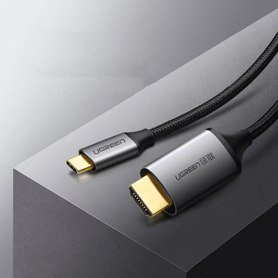 

Кабель HDMI(19M)-USB 2.0 Type-C(M) 4K, экранированный, 1.5 м UGREEN MM142 (50570), MM142