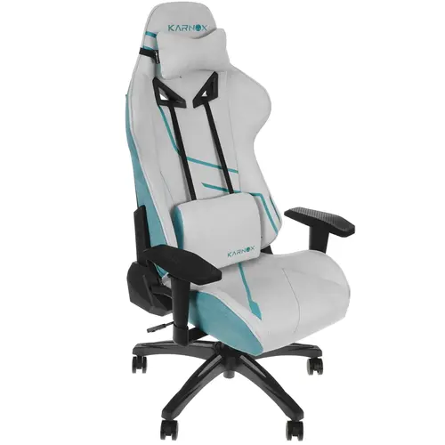 Кресло игровое KARNOX HERO Genie Edition, белый/зеленый