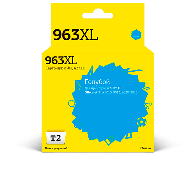 

Картридж струйный T2 IC-H3JA27AE (№963XL), голубой, совместимый, для HP Oj Pro 9010/9013/9020/9023