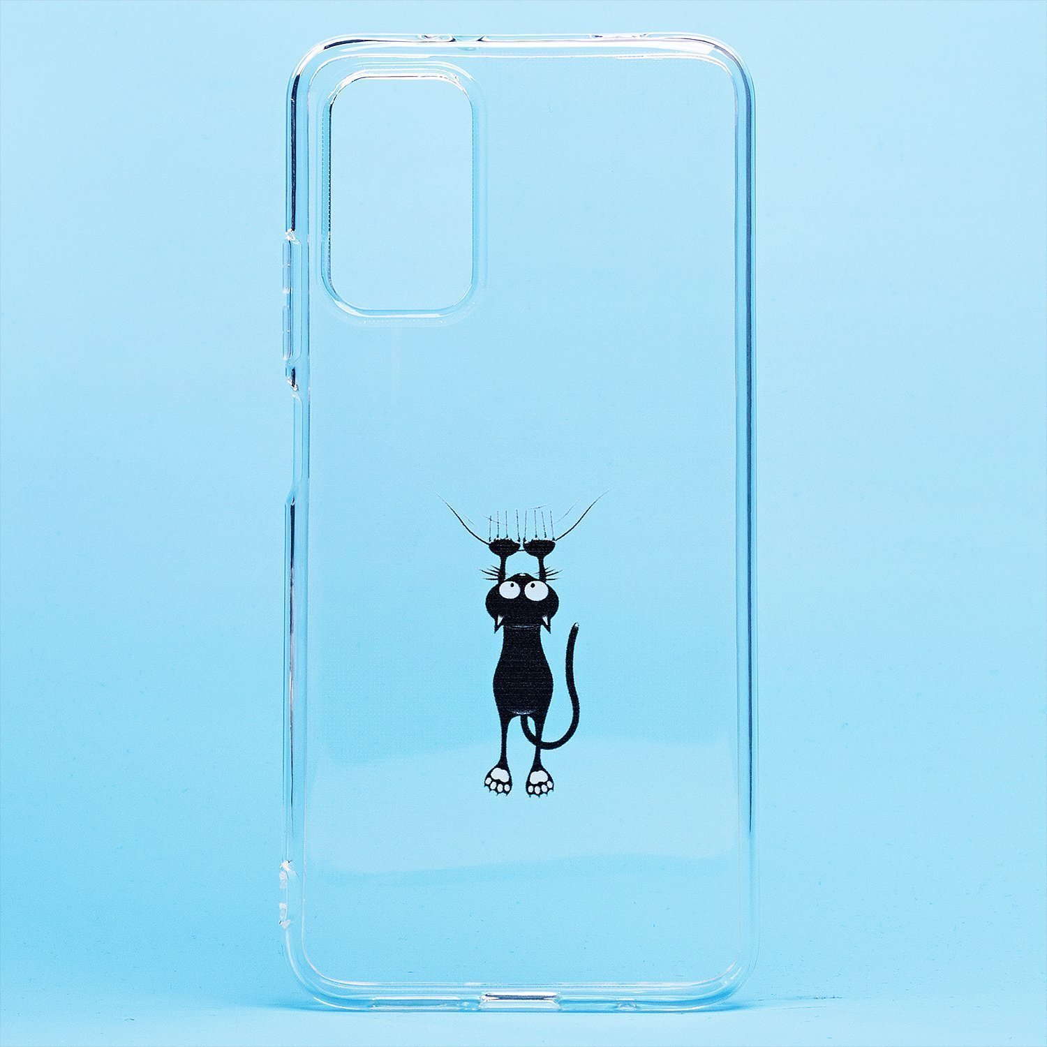 

Чехол-накладка для смартфона Xiaomi Poco M3, прозрачный с узором (204925)