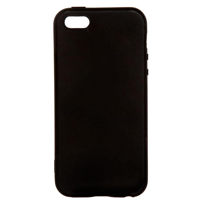 

Чехол-накладка для смартфона Apple iPhone 5/5s/SE, силикон, черный (799278)