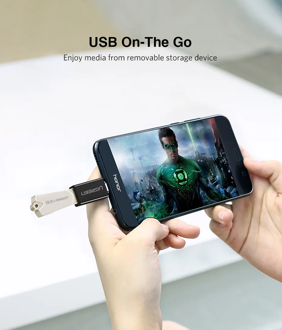 Переходник (адаптер) USB-USB Type-C, черный UGREEN US173, 1096577 купить по  цене 370 руб в Томске в интернет-магазине e2e4