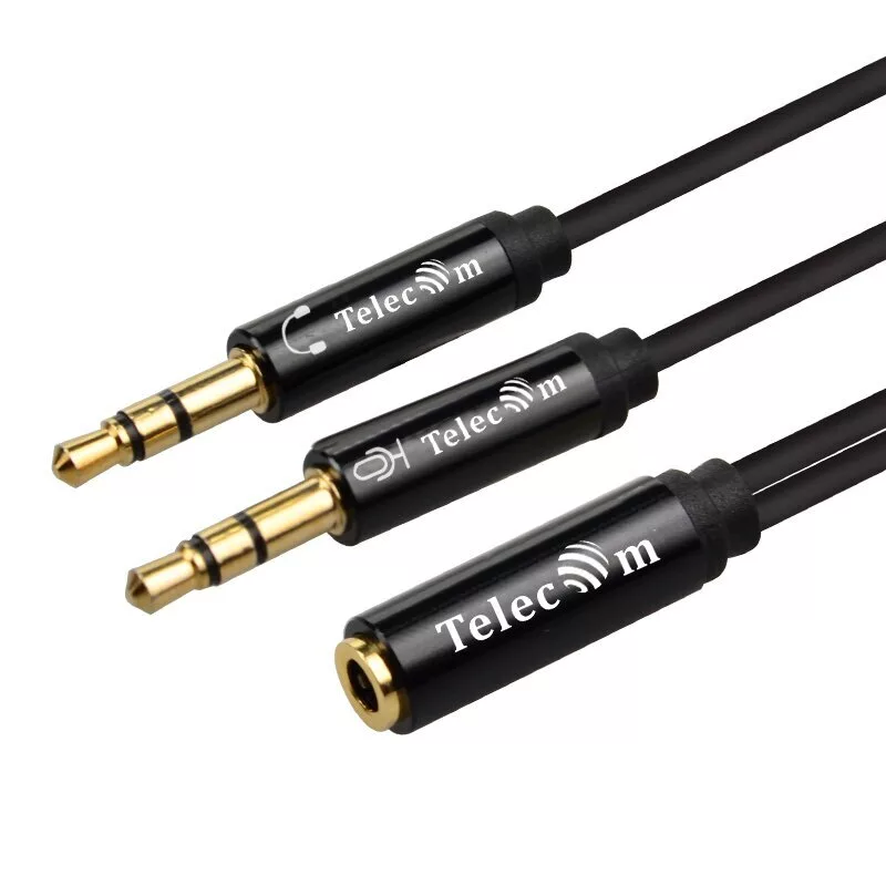 

Кабель Jack 3.5mm(F)-2xJack 3.5mm(M), экранированный, 20см, черный Telecom (TAV205M-0.2M)