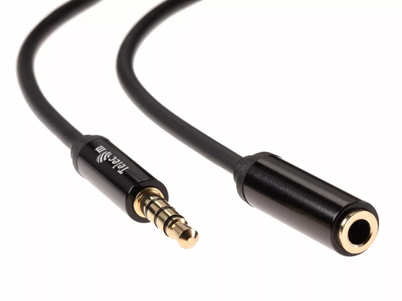 

Кабель Jack 3.5mm(4pin) (M)-Jack 3.5mm(4pin) (F), 2 м, черный Telecom (TAV7179M-2M)