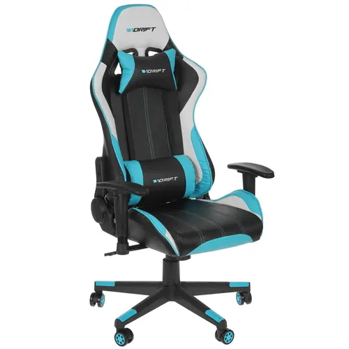 Кресло игровое Drift DR175, черный/голубой (00030189)
