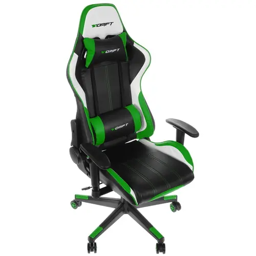 Кресло игровое Drift DR175, черный/зеленый (00030190)