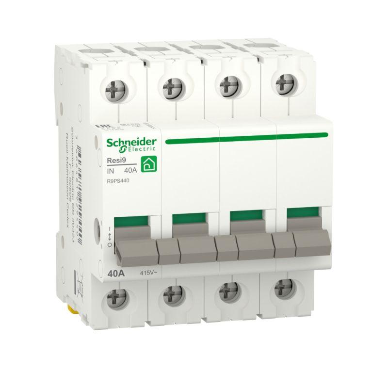 

Выключатель нагрузки 4P 40A, Schneider Electric Resi9 1434950 (R9PS440), 1434950