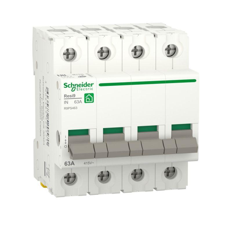 Выключатель нагрузки 4P 63A, Schneider Electric Resi9 - (R9PS463)