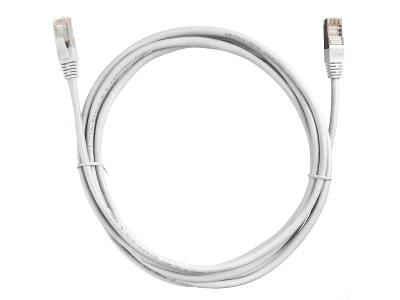 

Патч-корд UTP кат.5e, 3м, RJ45-RJ45, серый, CU, LSZH, Netko NUTPBC.5e-3m-2-lszh (58659), NUTPBC.5e-3m-2-lszh