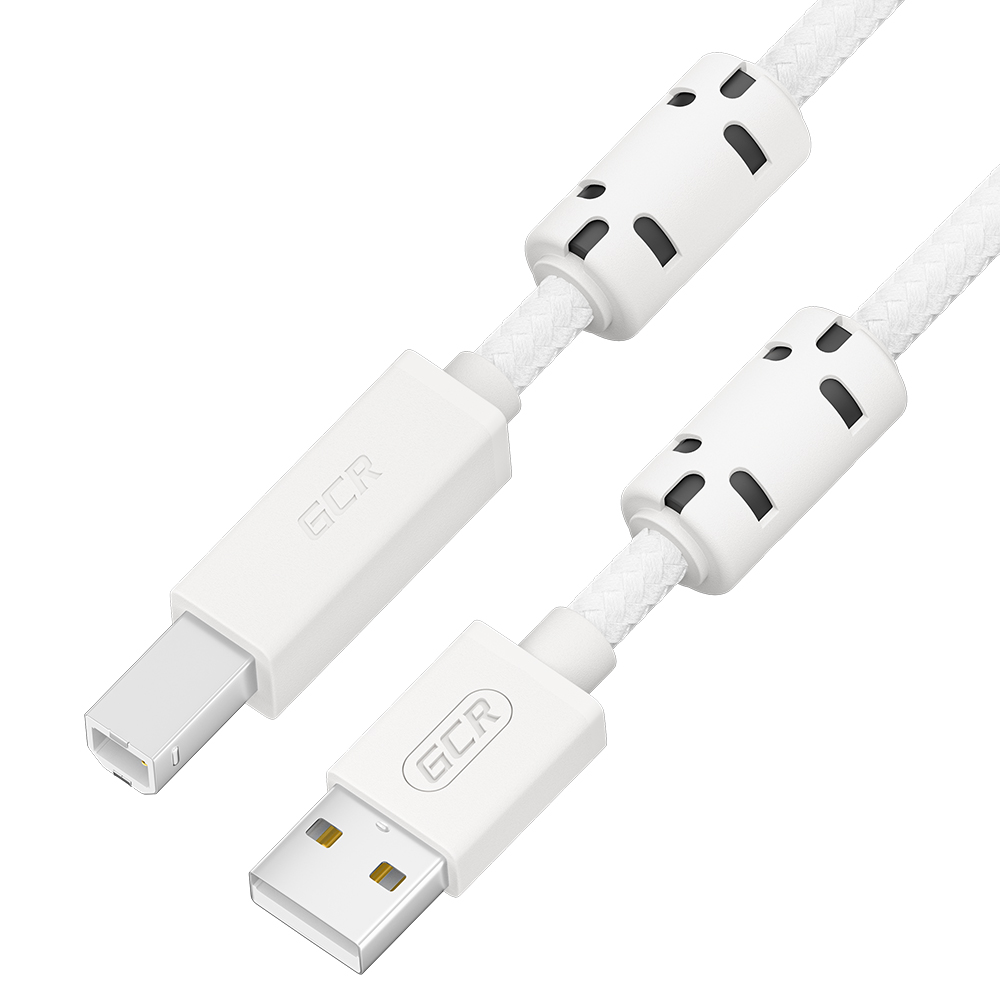 

Кабель USB 2.0(Am)-USB 2.0(Bm), экранированный, ферритовый фильтр, 1.5м, белый GCR GCR-UPC8 (GCR-54212), GCR-UPC8