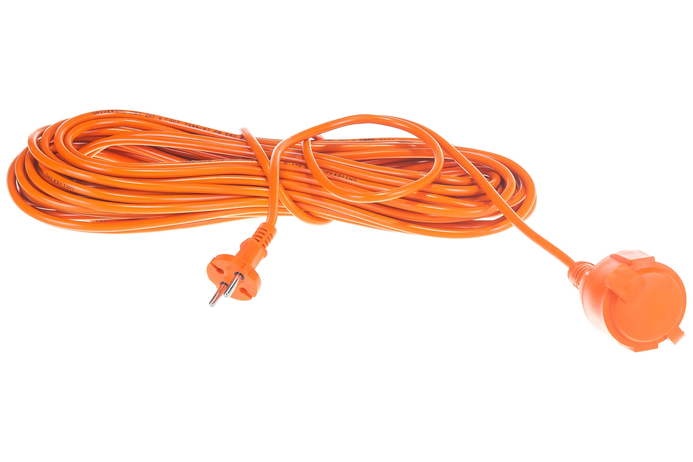 Удлинитель UNIVersal УШ-10, 1-розетка, 20м, оранжевый (9632780)