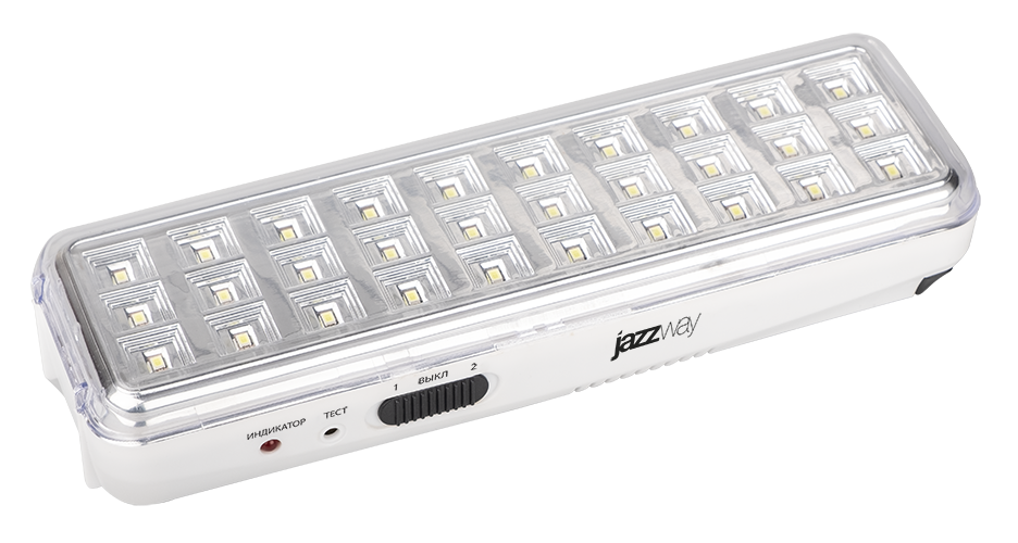 Светильник аварийный светодиодный Accu9-L30-wh 30SMD , 200лм, IP40, JazzWay (5024533)