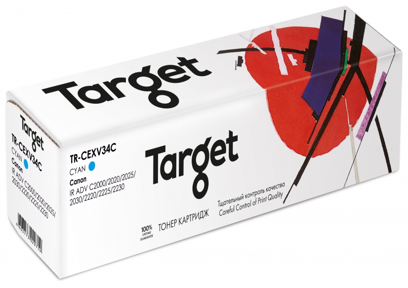 

Картридж лазерный Target TR-CEXV34C (C-EXV34), голубой, 19000 страниц, совместимый для Canon IR ADV-C2020/2025/2030/2220/2225/2230 с чипом