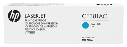 

Картридж лазерный HP 312A/CF381AC, голубой, 2400 страниц, оригинальный для HP CLJ Pro M476, белая коробка, 312A