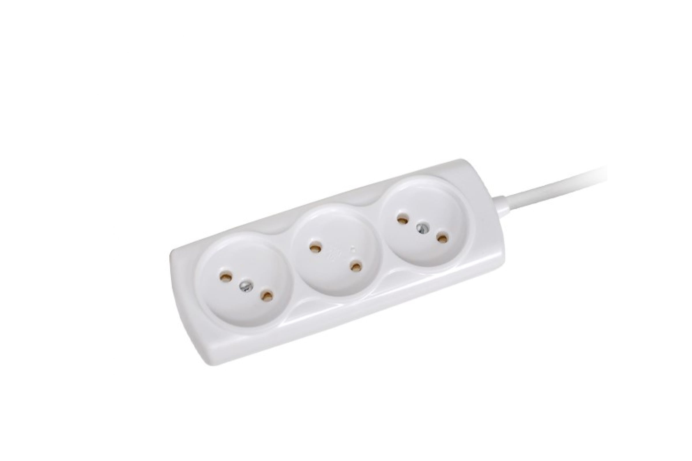 

Удлинитель Космос ШВВП, 3-розетки, 3м, белый (YKsm3m-3g(6A)E), ШВВП