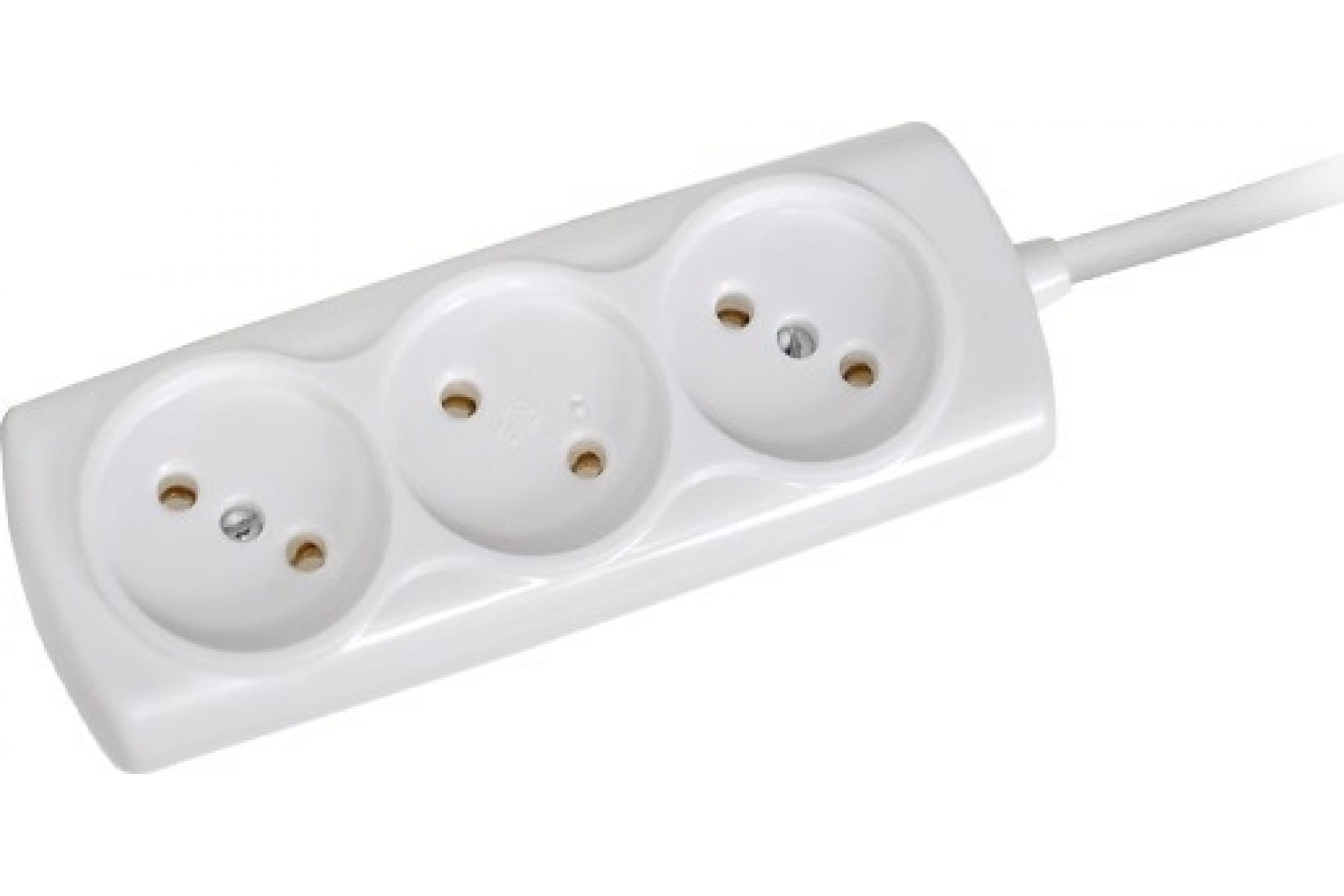 

Удлинитель Космос ШВВП, 3-розетки, 5м, белый (YKsm5m-3g(6A)E), ШВВП