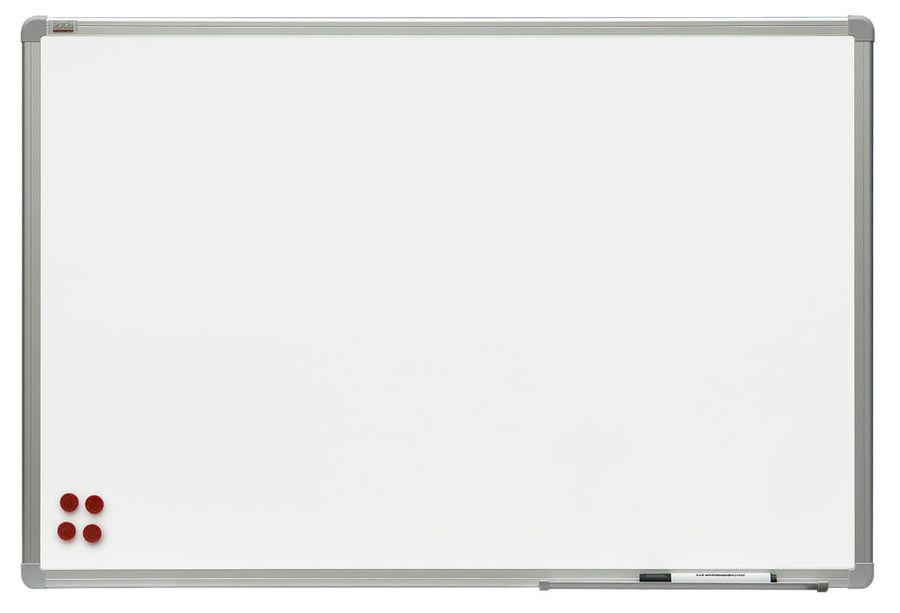 Демонстрационная доска 2X3 магнитно-маркерная, 100x150см, лак (белый)/алюминий (серый) (TSA1510)