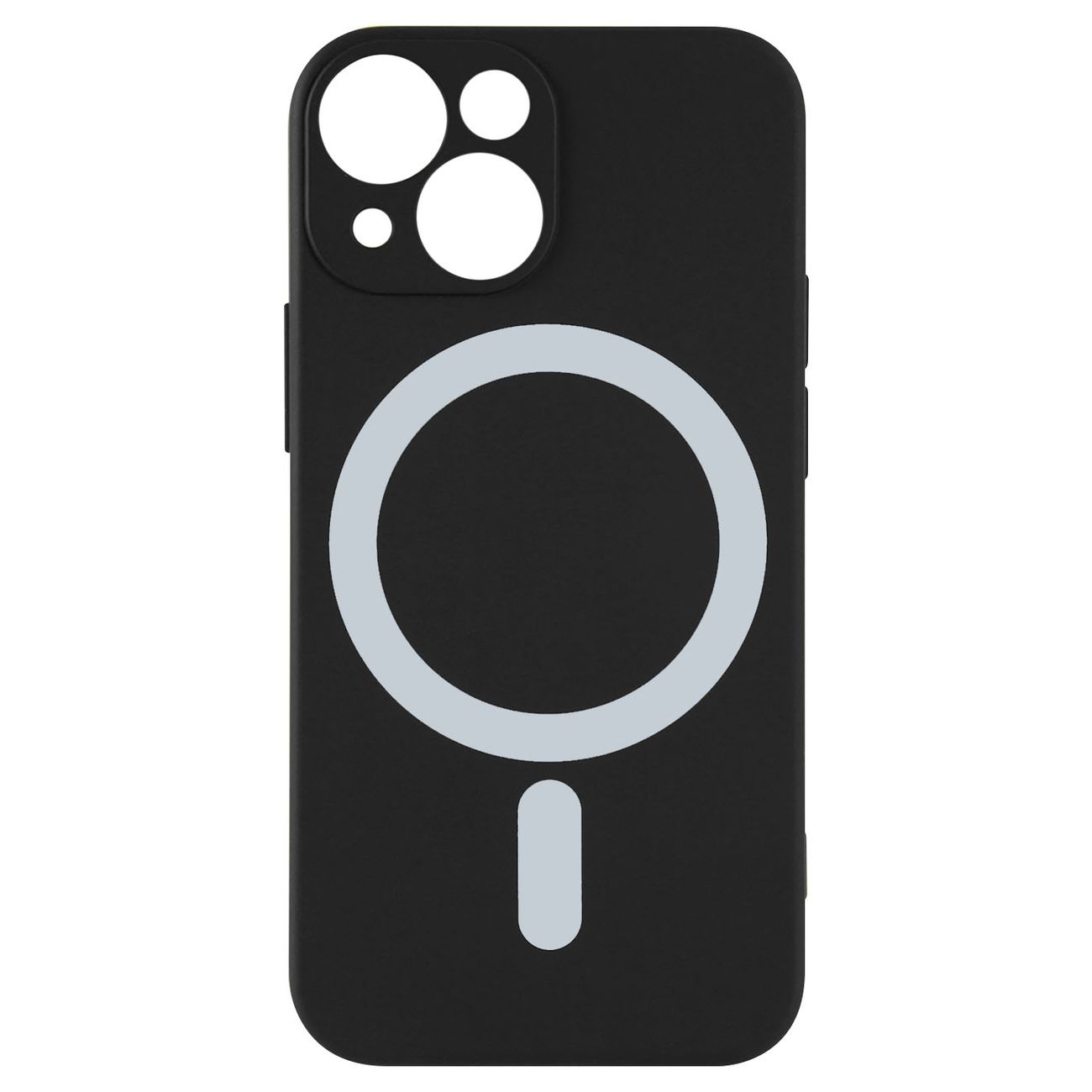 

Чехол-накладка Barn&Hollis Silicone Case with MagSafe для смартфона Apple iPhone 13 mini, термопластичный полиуретан (TPU), черная (УТ000029330)