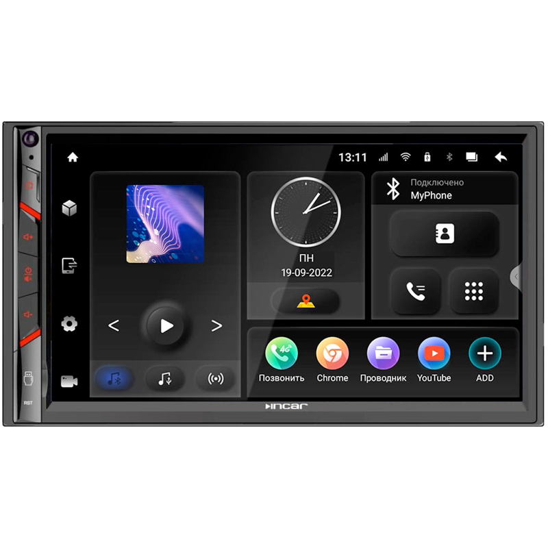 

Автомагнитола INCAR TMX-7703-3, 2 DIN, 4x50 Вт, USB, Bluetooth, Android, черный (1800609), TMX-7703-3