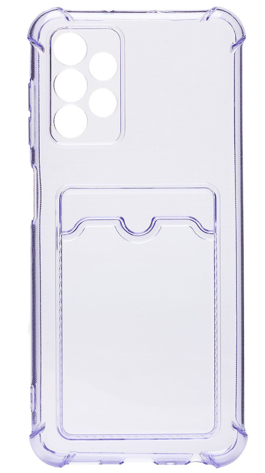 

Чехол-накладка для смартфона Samsung SM-A135 Galaxy A13 4G, TPU, прозрачный/фиолетовый (SC278)