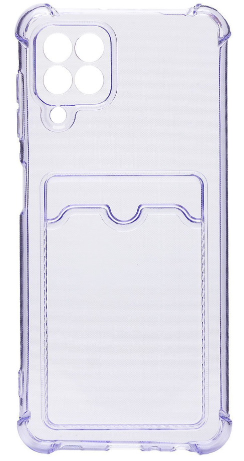 

Чехол-накладка для смартфона Samsung SM-A225 Galaxy A22 4G/SM-M225 Galaxy M22, TPU, прозрачный/фиолетовый