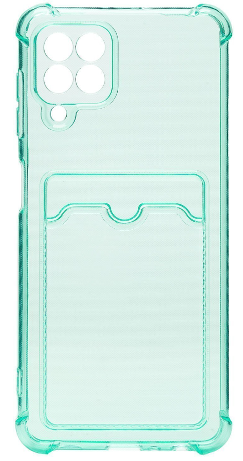 

Чехол-накладка для смартфона Samsung SM-A225 Galaxy A22 4G/SM-M225 Galaxy M22, TPU, прозрачный/зеленый