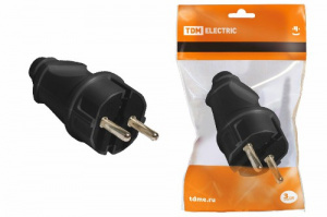 

Вилка прямая TDM SQ1806-0004, евро, 16А, с/з, черный (00000188992), SQ1806-0004