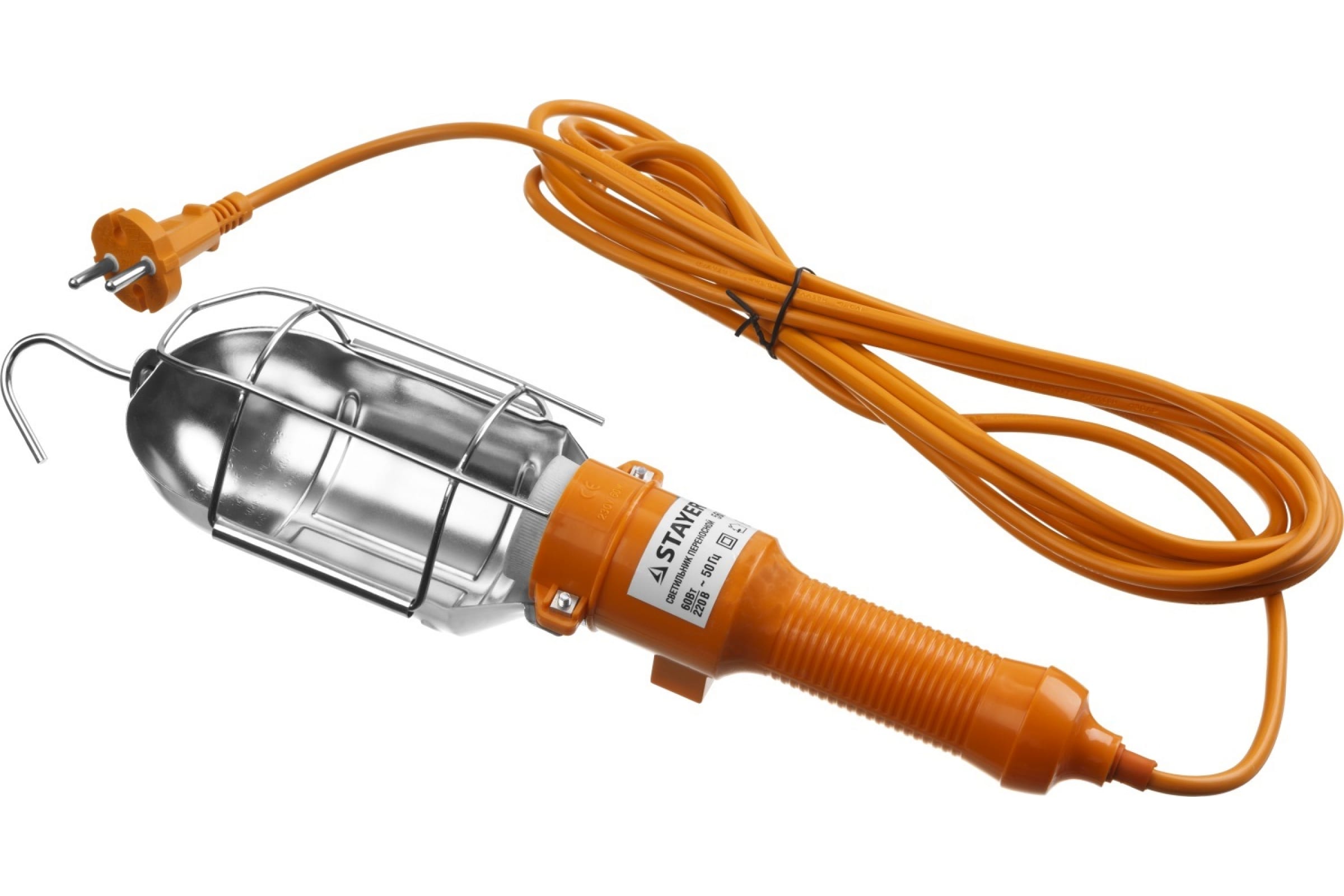 

Светильник переносной 56061, E27, 60 Вт, 5 м, IP20 STAYER (56061), 56061