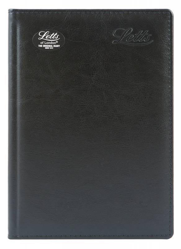

Ежедневник недатированный A5 Letts GLOBAL DE-LUXE, в линейку черный (22-081449)