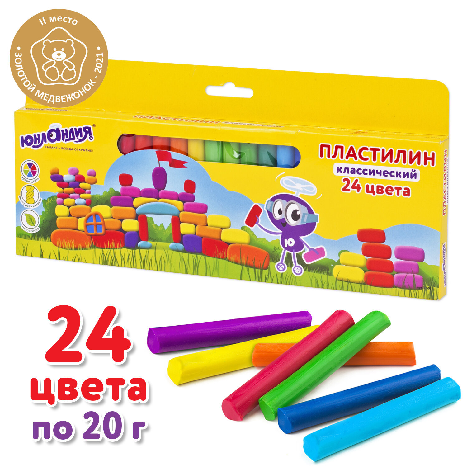 

Пластилин ЮНЛАНДИЯ ЮНЛАНДИК-АРХИТЕКТОР, 24, 480г (105031), ЮНЛАНДИК-АРХИТЕКТОР