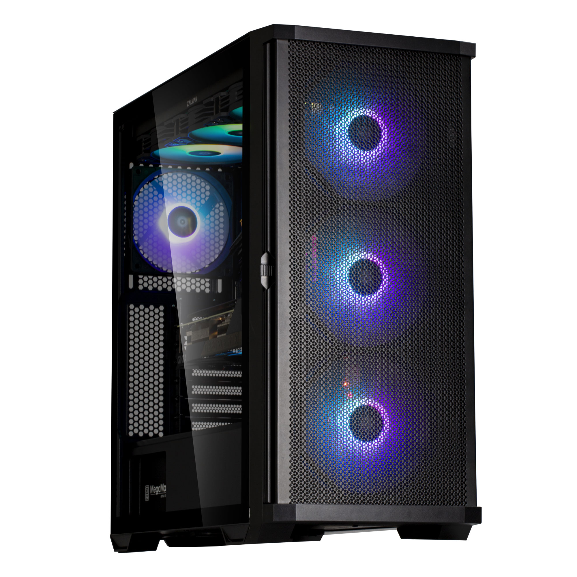 Корпус Zalman Z10 PLUS, Midi-Tower, без БП, черный