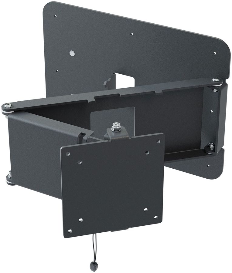 

Кронштейн настенный для TV/монитора Рэмо К-401, 15"-32", VESA 75x75мм-100x100мм, поворотный, до 7 кг, черный (K-401), К-401
