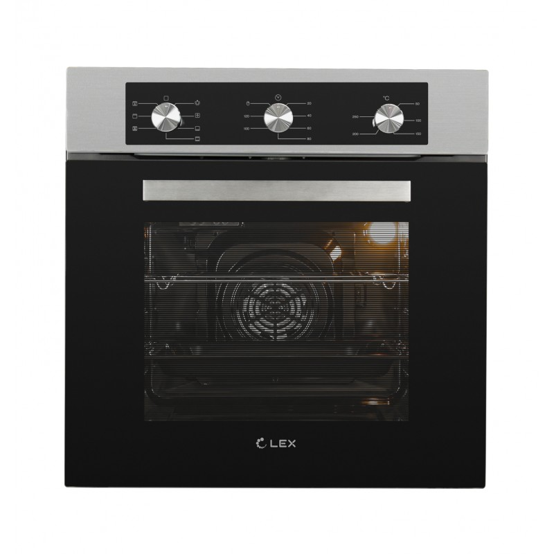 Духовой шкаф электрический LEX EDM 073 IX, нержавеющая сталь/черный (CHAO000380), цвет нержавеющая сталь/черный - фото 1