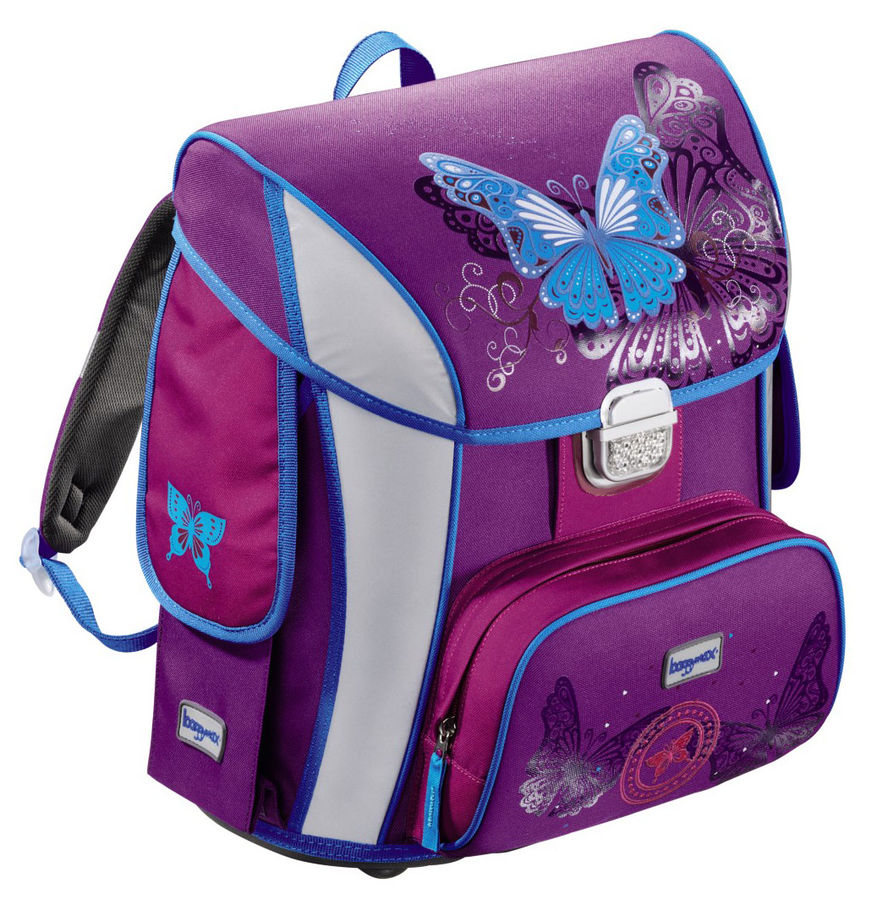

Ранец Step By Step BaggyMax Simy Butterfly, ортопедическая, жесткая, 2 отделения, фиолетовый (919932)