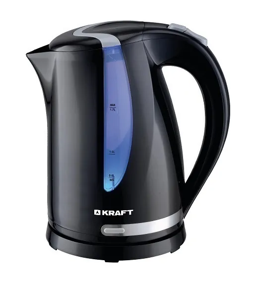 

Чайник KRAFT KF-KP1743BL 1.7л. 2200Вт, пластик, черный, KF-KP1743BL