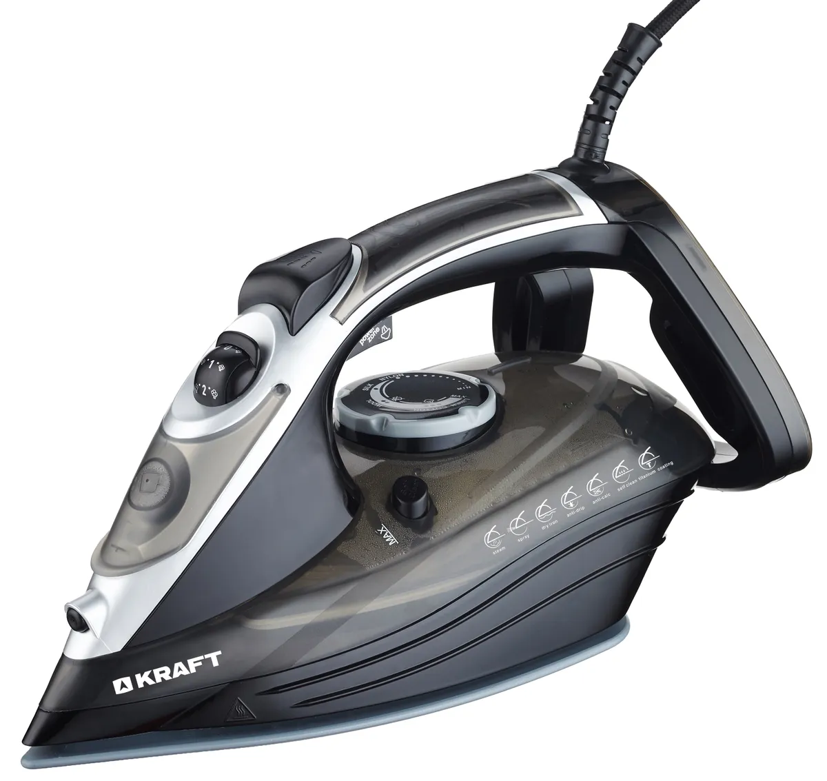 

Утюг KRAFT KF-CI2410 2400Вт, 1.6м, черный, KF-CI2410