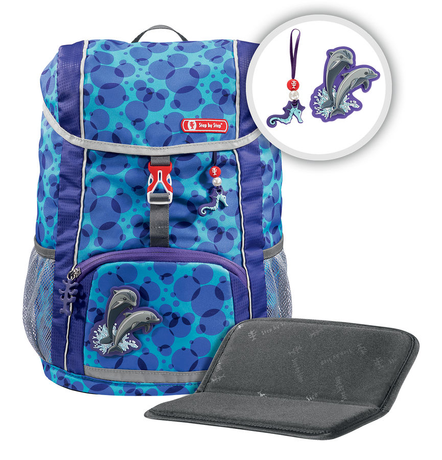 

Ранец Step By Step Kid Happy Dolphins Абстракция 2 предмета, ортопедическая, жесткая, 2 отделения, синий (183701)