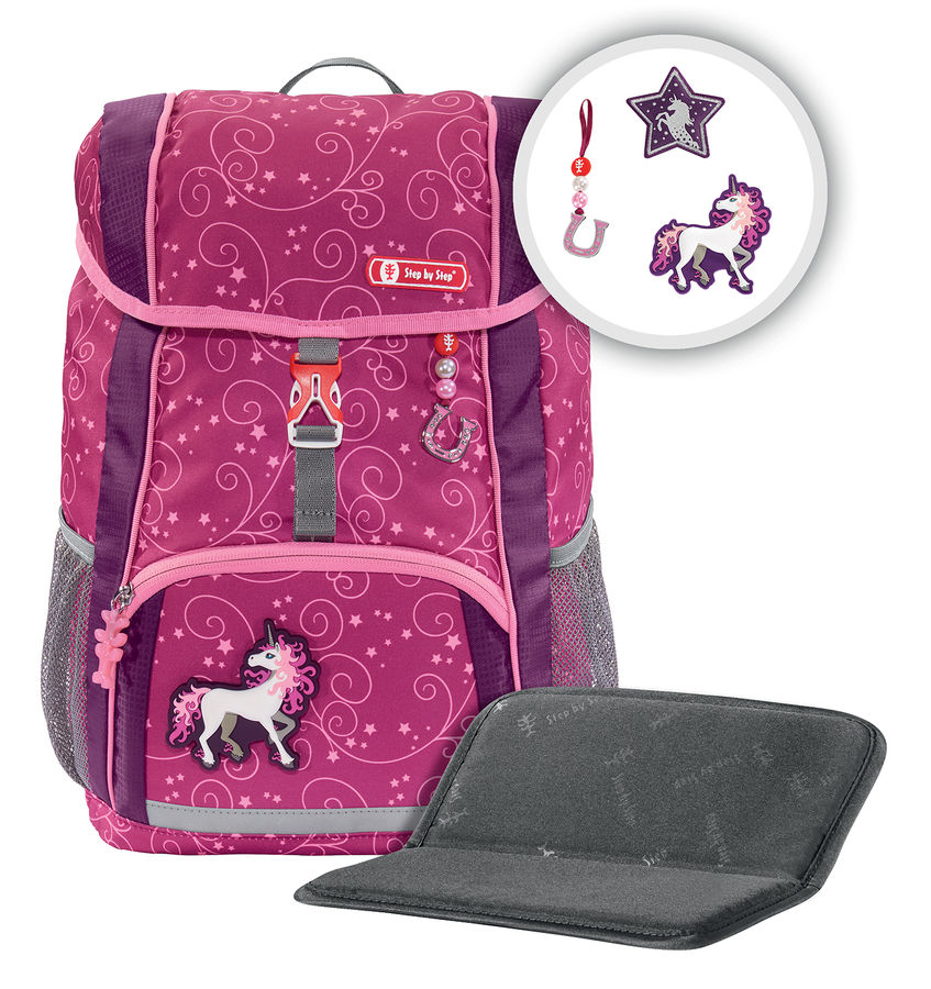 

Ранец Step By Step Kid Unicorn Абстракция 2 предмета, ортопедическая, жесткая, 2 отделения, розовый (188105)