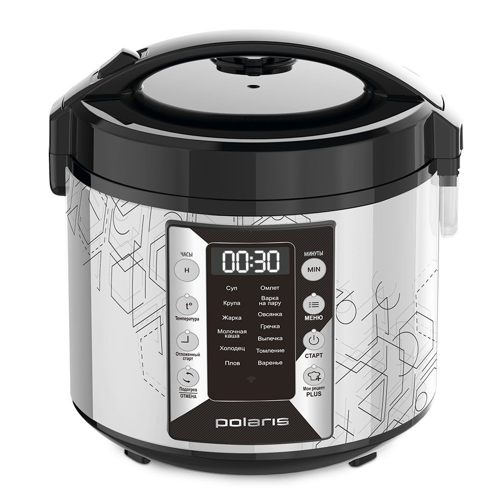 

Мультиварка Polaris IQ Home PMC 0524 5 л, 750 Вт, серебристый/черный, PMC 0524